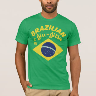 Braziliaans Jiu-Jitsu Tshirt Brazil Flag kanji MMA