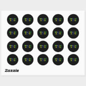 Braziliaans Jiu Jitsu-vechter Ronde Sticker (Vel)