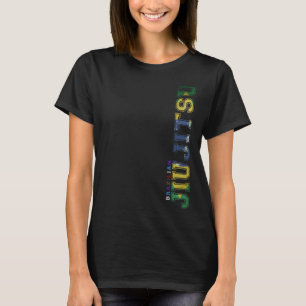 Braziliaans Jiu Jitsu Vintage Brazil Vlag Jiujitsu T-shirt