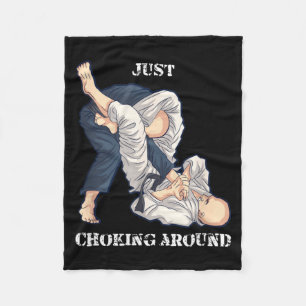 Braziliaans Jiu-Jitsu Wurgen rond Leuke MMA Cadeau Fleece Deken