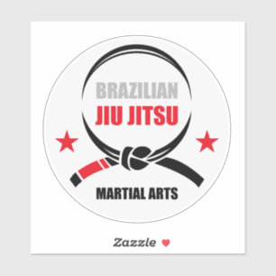 Braziliaans Jiu Jitsu Zwarte Band BJJ trots Sticker