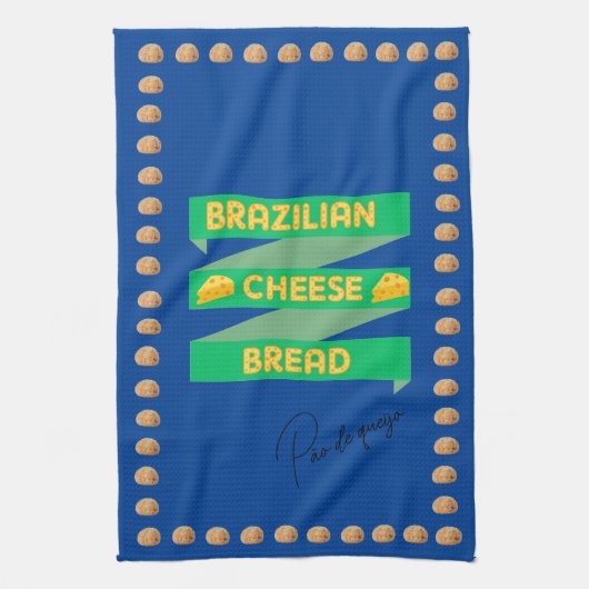 Braziliaans kaasbrood theedoek (Verticaal)