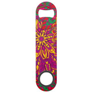 Braziliaans kleurrijk mandala patroon speed flessenopener