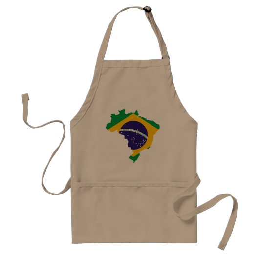 Braziliaans land standaard schort (Voorkant)