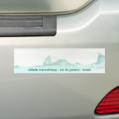 Braziliaans landschap bumpersticker (Op auto)