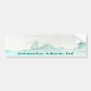 Braziliaans landschap bumpersticker