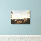 Braziliaans landschap met een plantage canvas afdruk (Insitu (Houten vloer))