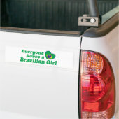 Braziliaans meisje bumpersticker (Op Truck)