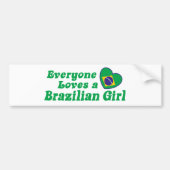 Braziliaans meisje bumpersticker (Voorkant)