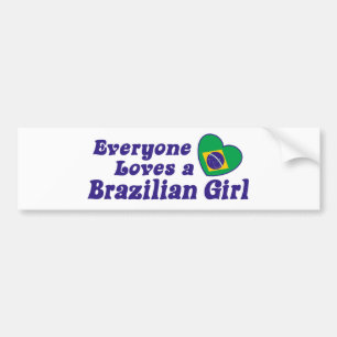 Braziliaans meisje bumpersticker