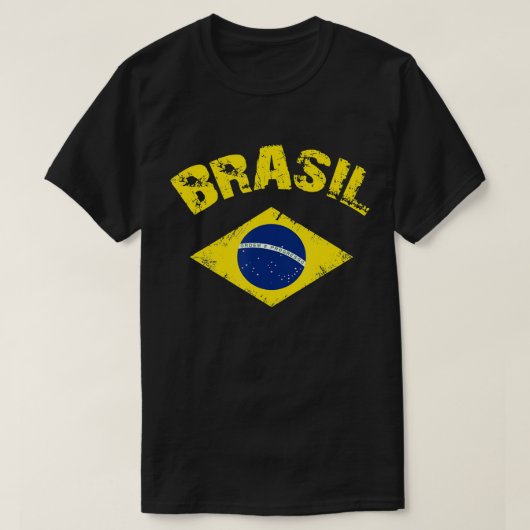 Braziliaans nationaal vlaggen -  patriottisch t-shirt (Design voorkant)