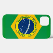 Braziliaans nationaal zegel Case-Mate iPhone case (Achterkant (horizontaal))