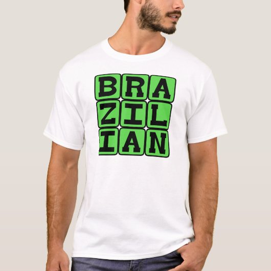 Braziliaans, Nationaliteit T-shirt (Voorkant)