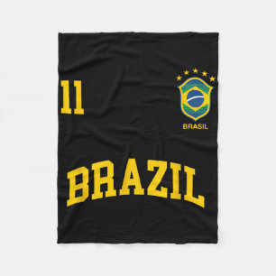 Braziliaans Nummer 11 Braziliaans Voetbalteam Spor Fleece Deken