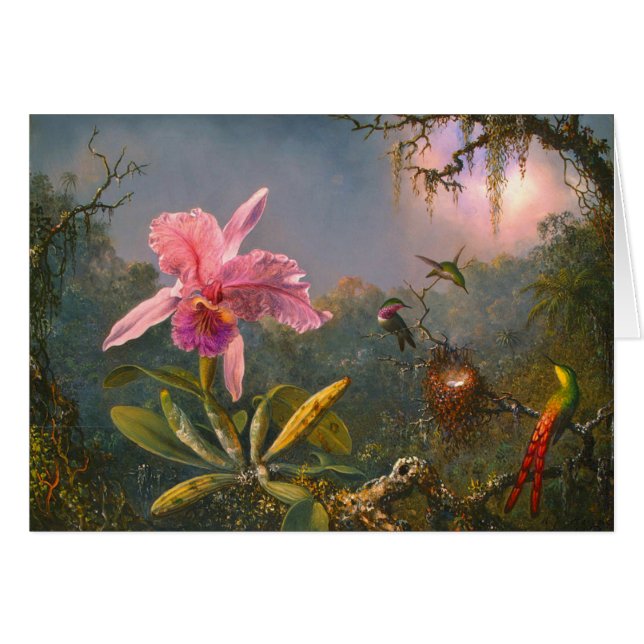 Braziliaans Orchid en Hummingbird 1871 (Voorkant Horizontaal)