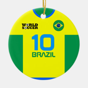 Braziliaans Ornament World Soccer Jersey