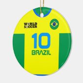 Braziliaans Ornament World Soccer Jersey (Links)