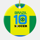 Braziliaans Ornament World Soccer Jersey (Achterkant)