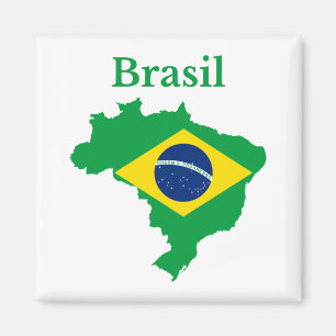 Braziliaans plattegrond magneet
