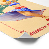 Braziliaans Poster voor retro Vintage Travel Print (Hoek)