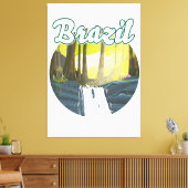 Braziliaans regenwoud logo canvas afdruk (Insitu (Woonkamer))