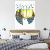 Braziliaans regenwoud logo canvas afdruk (Insitu (Slaapkamer))