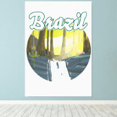 Braziliaans regenwoud logo canvas afdruk (Insitu (Houten vloer))