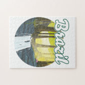 Braziliaans regenwoud logo legpuzzel (Horizontaal)