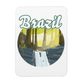 Braziliaans regenwoud logo magneet (Verticaal)