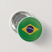 Braziliaans rond pictogram vlag ronde button 3,2 cm (Voorkant /achterkant)