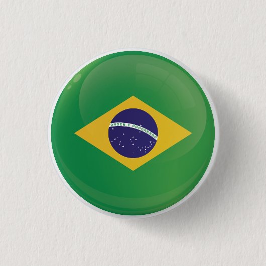 Braziliaans rond pictogram vlag ronde button 3,2 cm (Voorkant)