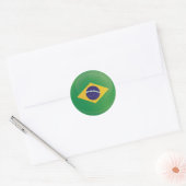 Braziliaans rond pictogram vlag ronde sticker (Envelop)