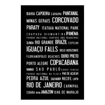 Braziliaans typografisch poster