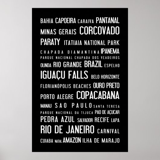 Braziliaans typografisch poster (Voorkant)