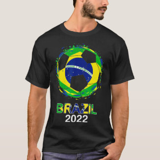 Braziliaans Vlag 2022 Supporter Braziliaans voetba T-shirt