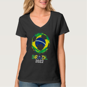 Braziliaans Vlag 2022 Supporter Braziliaans voetba T-shirt