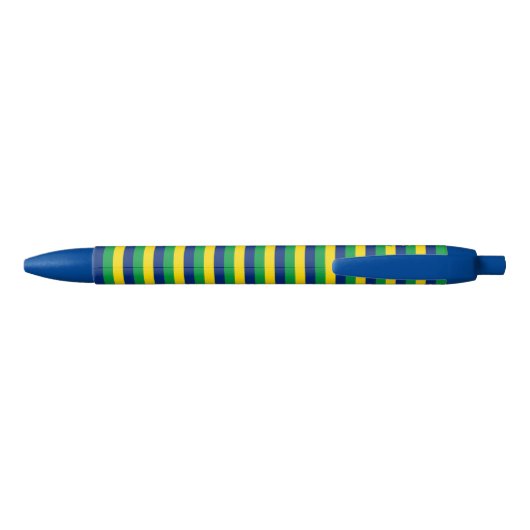 Braziliaans Vlag Cute Patriotic Zwarte Inkt Pen (Achterkant)