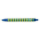 Braziliaans Vlag Cute Patriotic Zwarte Inkt Pen (Voorkant)