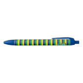 Braziliaans Vlag Cute Patriotic Zwarte Inkt Pen (Bovenkant)