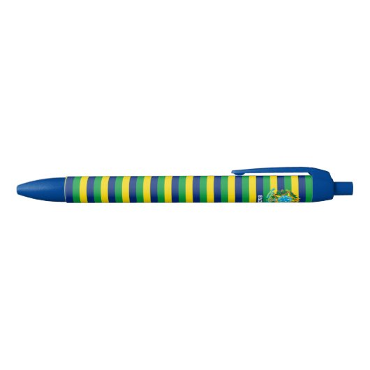 Braziliaans Vlag Cute Patriotic Zwarte Inkt Pen (Bovenkant)