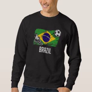 Braziliaans Vlag Jersey Braziliaans voetbalteam Br Trui