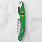 Braziliaans Vlag Patriottisch cadeau Kurkentrekker (Voorkant)