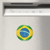 Braziliaans_Vlag_Potlood_Schilderen Magneet (Insitu (Vaatwasser))