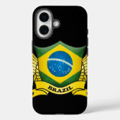 Braziliaans vlaggenembleem Case-Mate iPhone case (Achterkant)