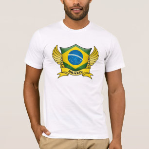 Braziliaans vlaggenembleem t-shirt