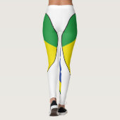 Braziliaans vlaggenhart leggings (Achterkant)