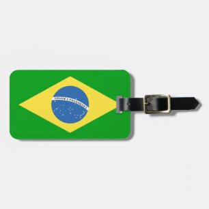Braziliaans vlaggenontwerp bagagelabel