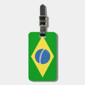 Braziliaans vlaggenontwerp bagagelabel (Voorkant verticaal)