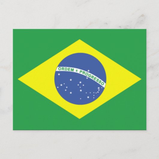 Braziliaans vlaggenontwerp briefkaart (Voorkant)