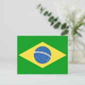 Braziliaans vlaggenontwerp briefkaart (Staand voorkant)